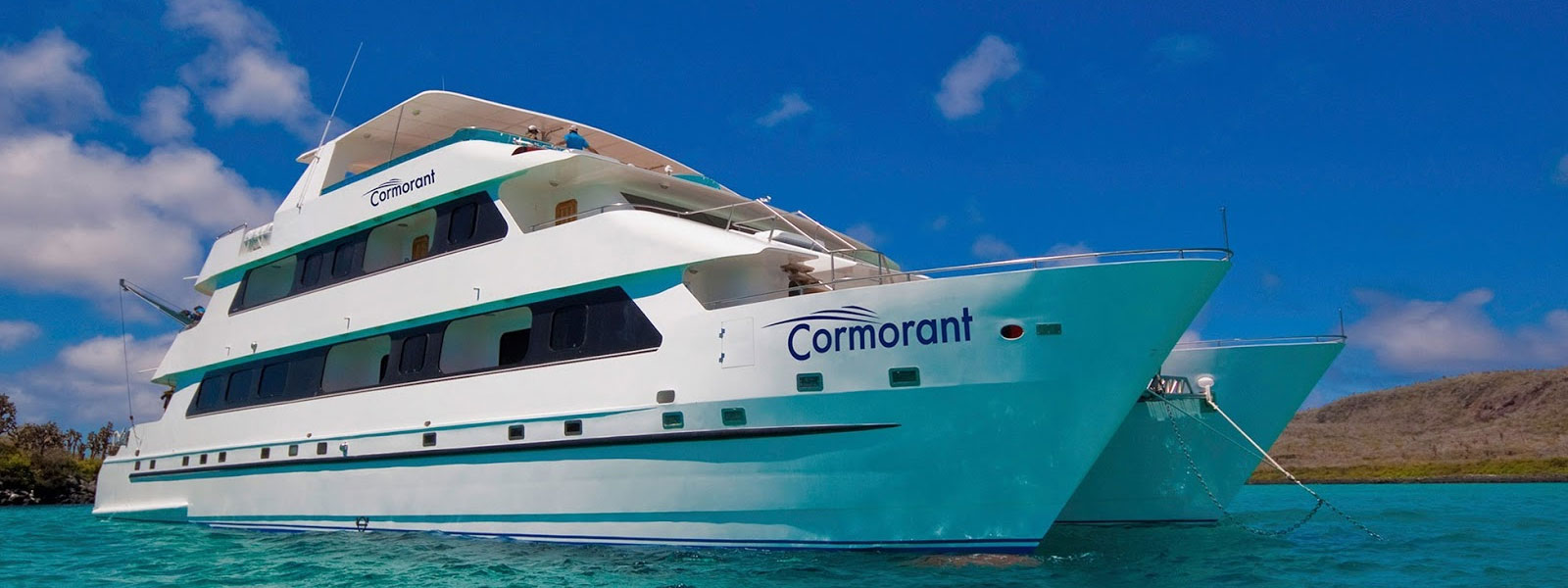 Cormorant Luxury Catamaran Yacht Galapagos Cuscunga Tour Travel